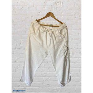 Alki'i linen blend cropped pant white